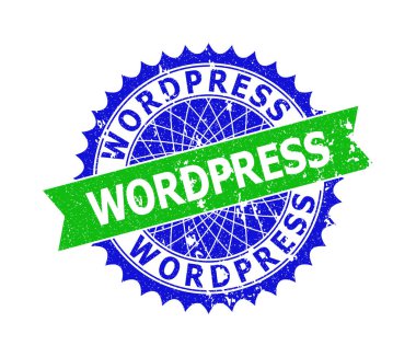 Kelime presi: Çift Renkli Rosette Damgalı Filigran