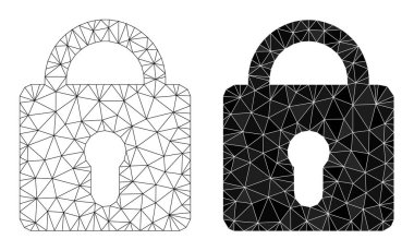 Çokgen ve Ağ Simgesini Kilitle