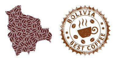 En İyi Kahve İçin Bolivya Mozaik Haritası