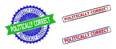 POLİTİKLİ CORRECT Rosette ve İki Renkli Damgalar Grunge Styles