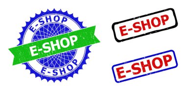 Plastik yüzeyli E-Shop Rosette ve Çift Renkli Mühürler