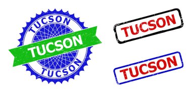 TUCSON Rosette ve Çift Renkli Filigranı Aşınmış Dokularla