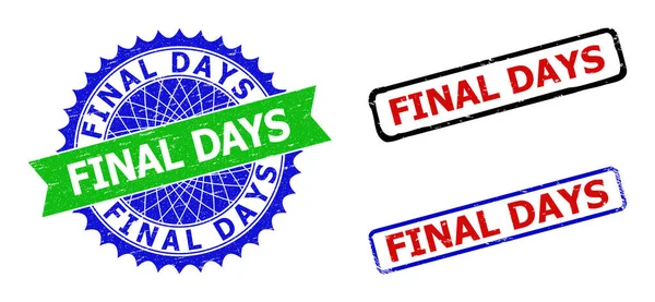 FINAL GÜNLERİ Rosette ve Çift Renkli Damgalar Çizilmiş Dokular