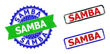 SAMBA Rosette ve Çift Renkli Damgalar Aşınmış Yüzeyler