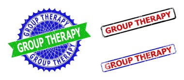 GROUP THERAPY Rosette ve Dikdörtgen Çift Renkli Mühür Çizik Biçimli