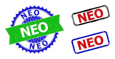 Azaltılmış Biçimli NEO Rosette ve Dikdörtgen Filigranı