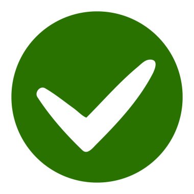 Vektör Düz Simge Resmini Onayla