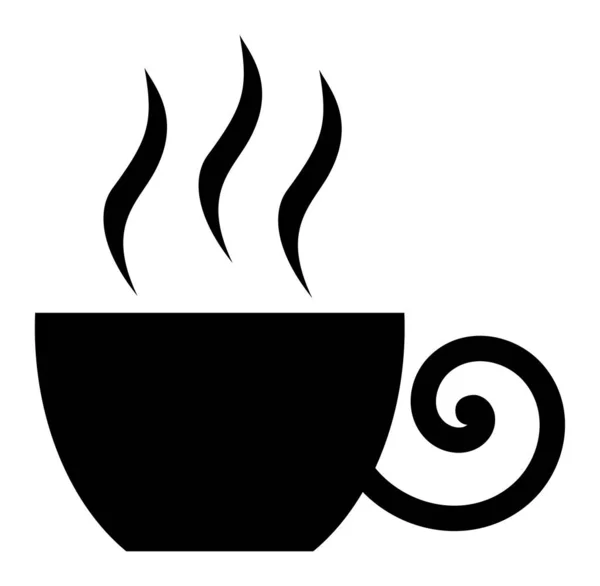 Imagem do ícone plano da xícara de café vetorial — Vetor de Stock