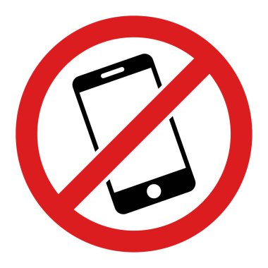 Vektör Akıllı Telefon Kısıtlı Düz Simge ResmiComment