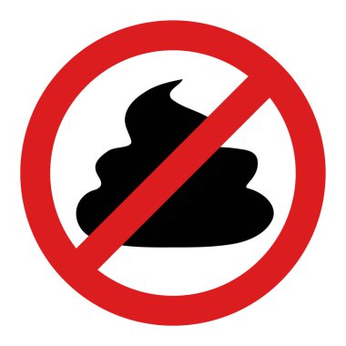 Vector Stop Shit Flat Icon Image