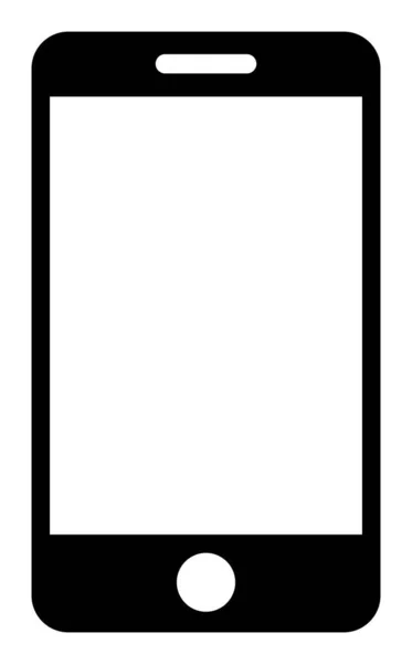 Vector Smartphone Icono plano Ilustración — Archivo Imágenes Vectoriales