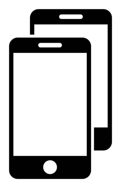 Smartphone vettoriali Icona piatta Immagine — Vettoriale Stock