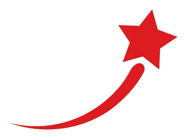 Векторная сукцесс-старт звезда Плоская икона — стоковый вектор