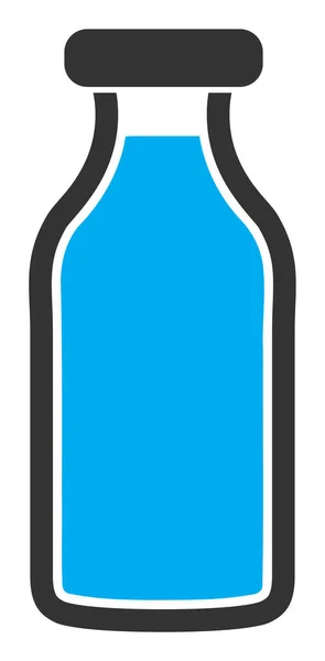 Raster Milk Bottle Flat Icon Illustration — Stock Photo, Image