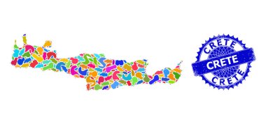 Benek Kolajı Girit Haritası ve Damgalı Mühür