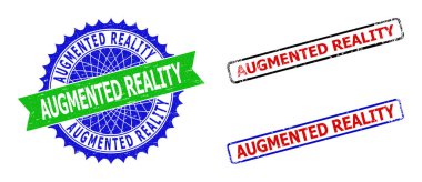 AUGMENTED Gerçeklik Rosette ve Kirli Dokularla İki Renkli Filigranlar