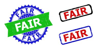 Adil Rosette ve Dikdörtgen Renk Filigranı Aşınmış Biçimlerle