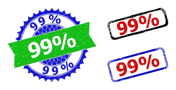 Kauçuk Biçimli% 99 Rosette ve Dikdörtgen Çift Renkli Rozetler