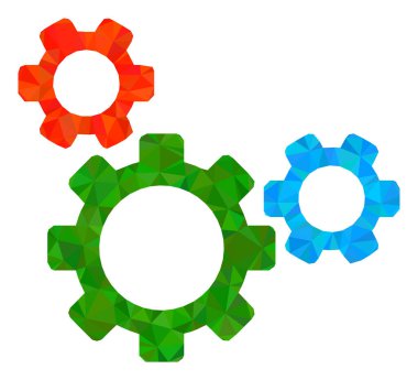 Üst Gear Çokgen Simgesi