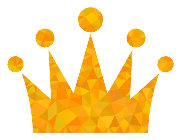 Crown Lowpoly Icon — Stock Vector