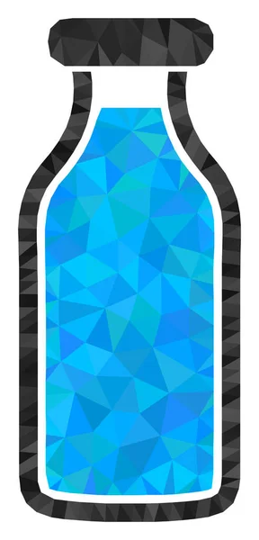 Botella de leche Icono poligonal — Archivo Imágenes Vectoriales