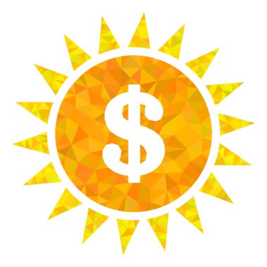 Dolar Parıltısı Üçgeni Simge Dolduruldu