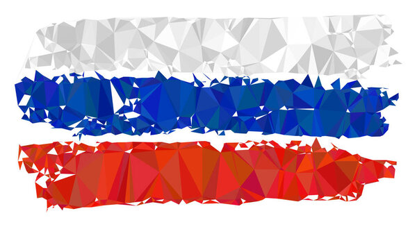 Russia Flag Polygonal Icon