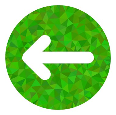 Sol Yön Çokgen Simgesi