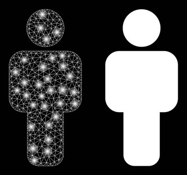 Işık Noktalı Çokgen Gövde Ağı Kişi