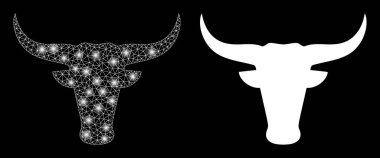 Çokgen Kablo Çerçevesi Sihirli Boğa Başı