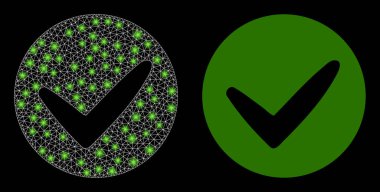 Çokgen 2B Ağ Parlak Benekli Onayla