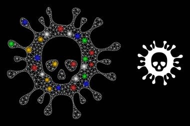 Ağ Ölüm Virüsü Renkli Parlak Benekli Simgeyi Parlattı