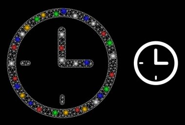 Renkli Işıkçıklı Ağlı Saat Takımyıldızı Simgesi