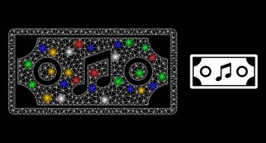 Net Konser Bilet Takımyıldızı Simgesi Çok Renkli Işık Noktaları