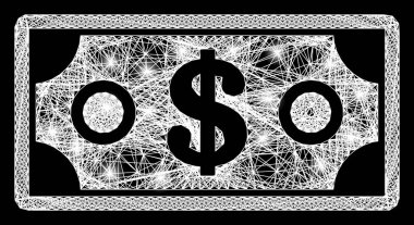 Yumurtadan Çıkan Dolar Banknotları Parlak Parlak Benekli Örgü