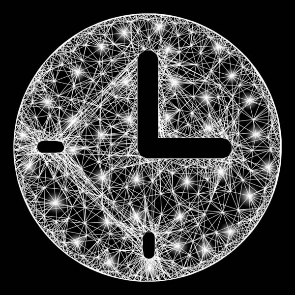 Net Time Web Mesh with Bright Glitter Dots