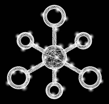 Yumurtadan Çıkan Ağ Ağı ile Parlak Flash Düğümleri