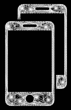 Yumurtadan Çıkan Akıllı Telefonlar Parlak Benekli Ağ Ağı