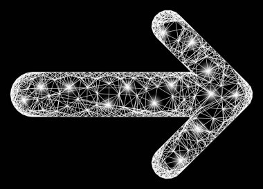 Parlak Işık Noktaları ile Ağ Oku Sağ Ağ