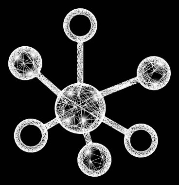 Ağ Bağlantıları Parlak Fişeklerle Ağ