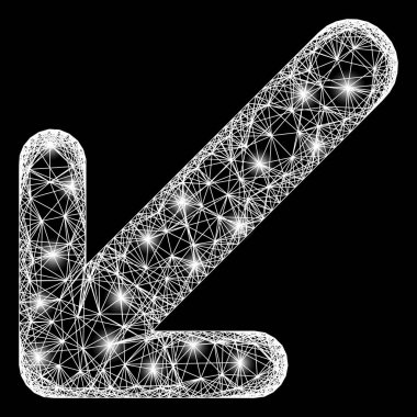 Ağ Oku Parlak Fişeklerle Sol Ağ Ağı