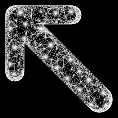 Ağ Oku Parlak Noktalı Sol Ağ Ağı