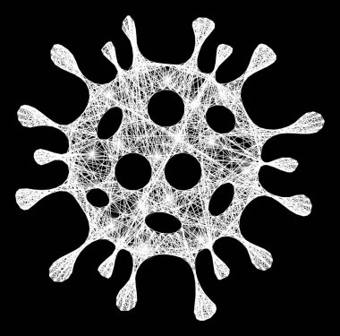 Yumurtadan çıkan Coronavirus Ağı Parlak Fişekler ile