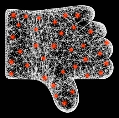 Parlak Noktalı Net Nefret Başparmak Ağı