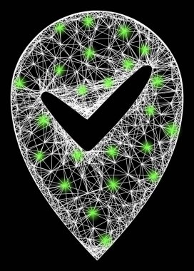 Parlak Parlak Benekli Ağ Geçerli Yer Ağı