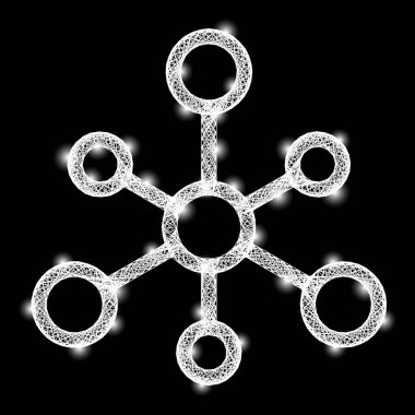 Ağ Sistemi Ağ Ağı ile Parlak Fişekler