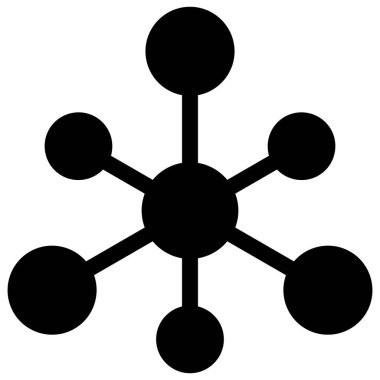 Raster Web Bağlantıları Düz Simge Simgesi