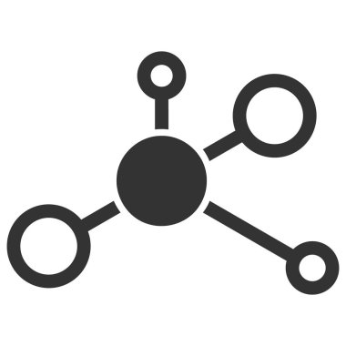 Raster Dağıtım Modeli Düz Simge İllüstrasyonu