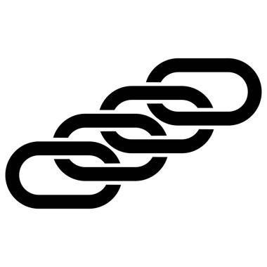 Raster Zincir Birliği Düz Simgesi