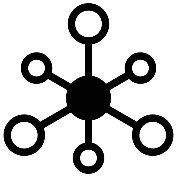 Raster Network Flat Icon Σύμβολο — Φωτογραφία Αρχείου
